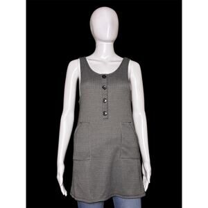 Wonder Nation Black White Houndstooth Sleeveless Jumper Dress Girls Large 10-12